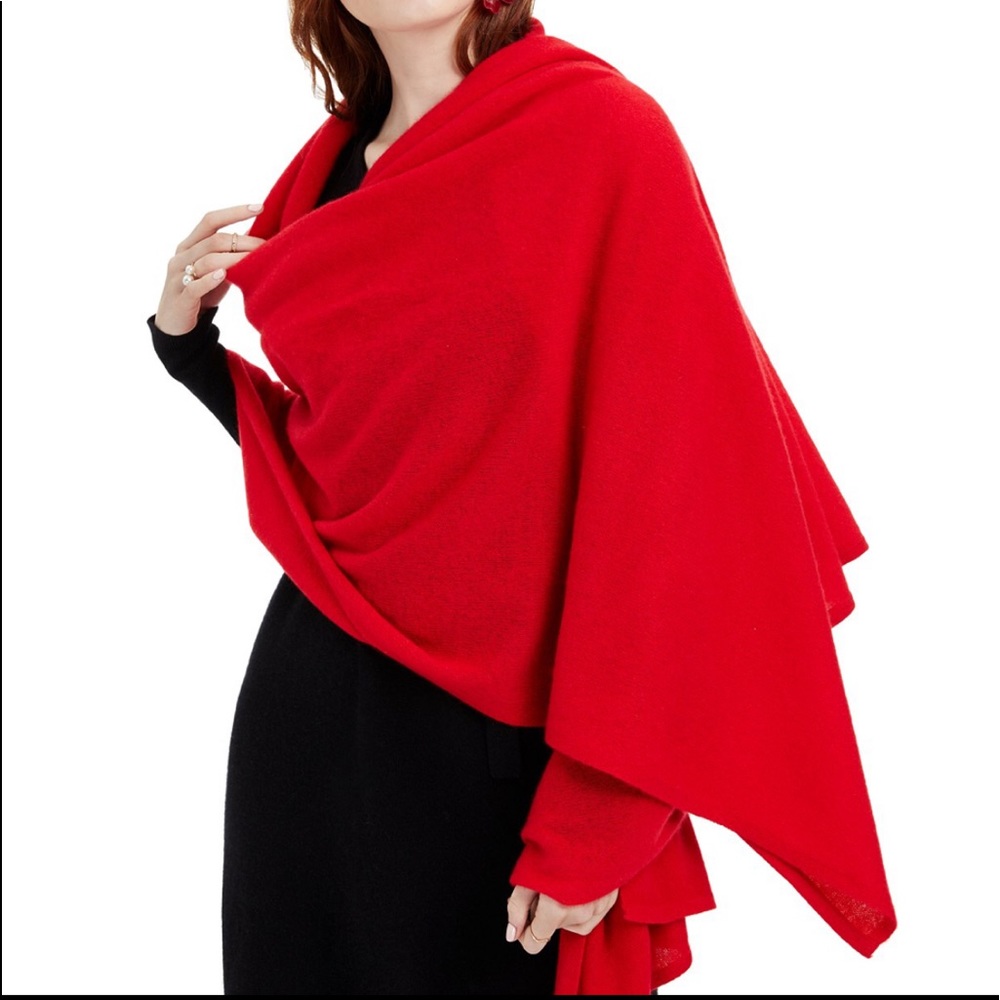 Red Cashmere Scarf/Wrap